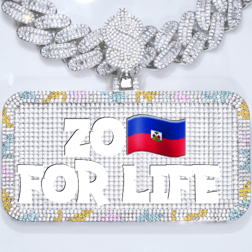 CUSTOM LETTER NECKLACE 3D COLORFUL SQUARE