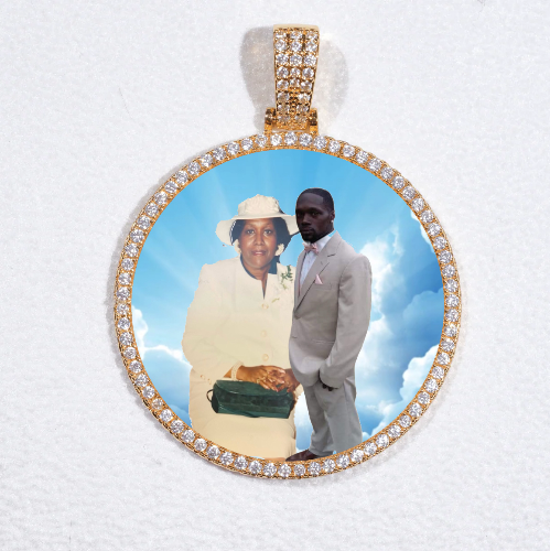 MEDIUM 3D CIRCLE CUSTOM PICTURE PENDANT