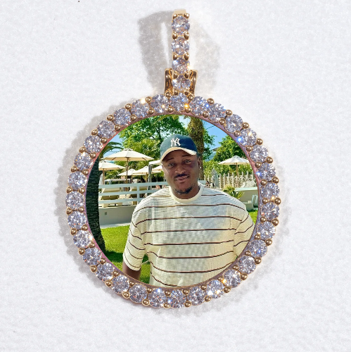 3D CIRCLE CUSTOM PICTURE PENDANT SMALL SIZE