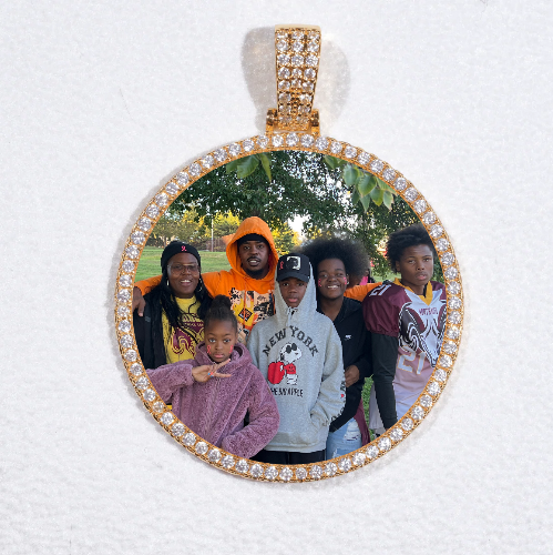 MEDIUM 3D CIRCLE CUSTOM PICTURE PENDANT