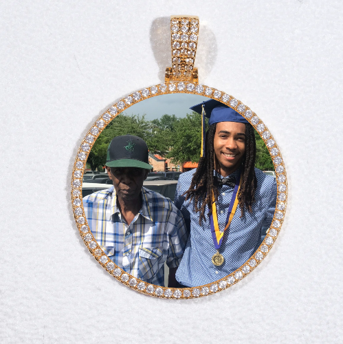 MEDIUM 3D CIRCLE CUSTOM PICTURE PENDANT