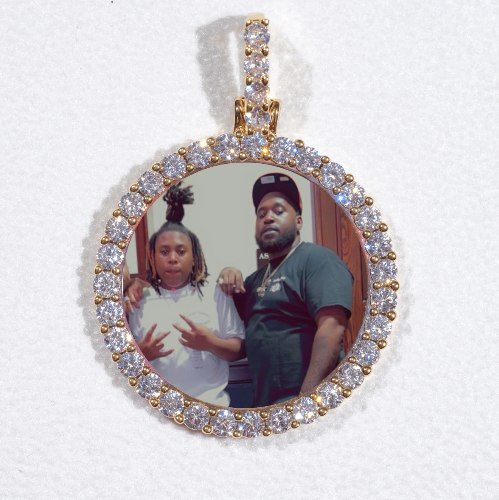 3D CIRCLE CUSTOM PICTURE PENDANT SMALL SIZE