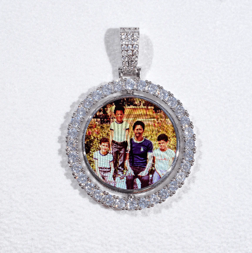 3D Spinning 2-Faced Custom Picture Pendant