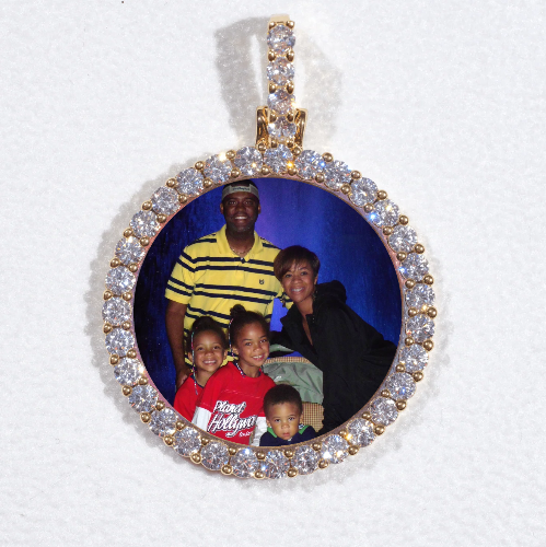 3D CIRCLE CUSTOM PICTURE PENDANT SMALL SIZE