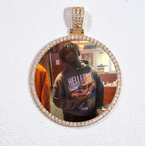 MEDIUM 3D CIRCLE CUSTOM PICTURE PENDANT