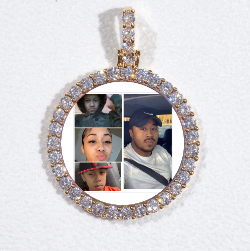 3D CIRCLE CUSTOM PICTURE PENDANT SMALL SIZE