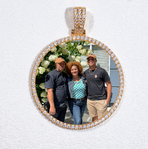 MEDIUM 3D CIRCLE CUSTOM PICTURE PENDANT
