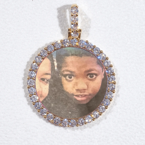 3D CIRCLE CUSTOM PICTURE PENDANT SMALL SIZE