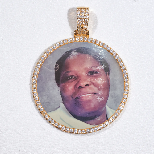 MEDIUM 3D CIRCLE CUSTOM PICTURE PENDANT
