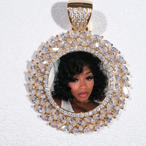 Large 3D Wheat Ear Custom Picture Pendant