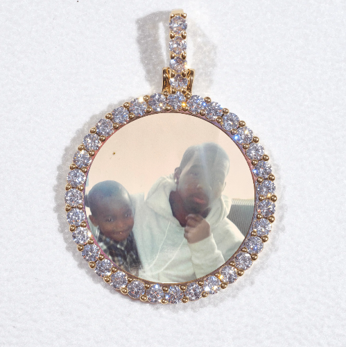 3D CIRCLE CUSTOM PICTURE PENDANT SMALL SIZE