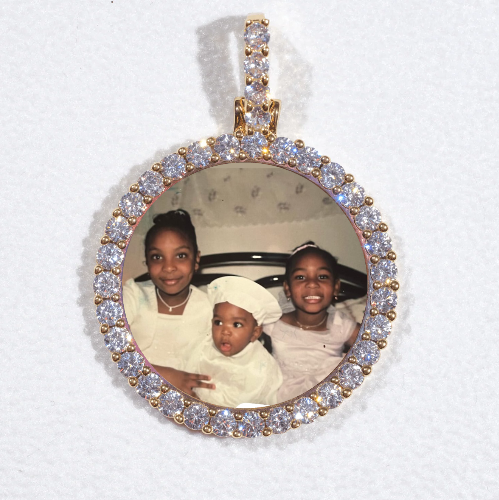 3D CIRCLE CUSTOM PICTURE PENDANT SMALL SIZE