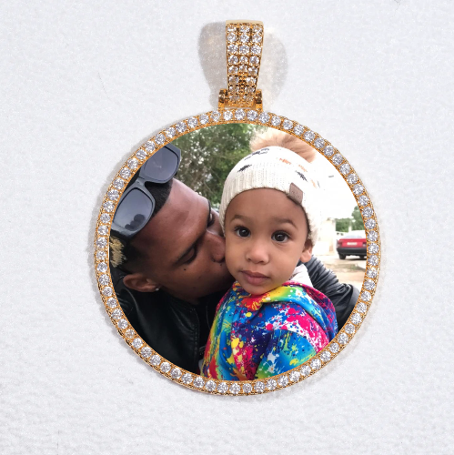MEDIUM 3D CIRCLE CUSTOM PICTURE PENDANT