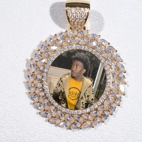 Large 3D Wheat Ear Custom Picture Pendant