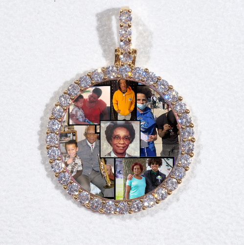3D CIRCLE CUSTOM PICTURE PENDANT SMALL SIZE