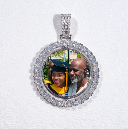 3D Spinning 2-Faced Custom Picture Pendant