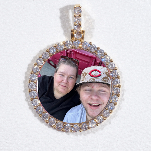 3D CIRCLE CUSTOM PICTURE PENDANT SMALL SIZE