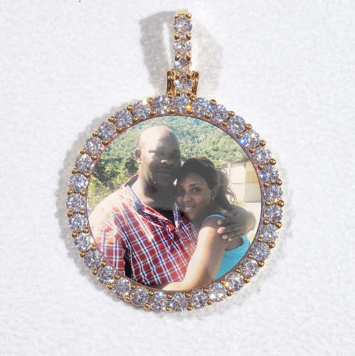 3D CIRCLE CUSTOM PICTURE PENDANT SMALL SIZE