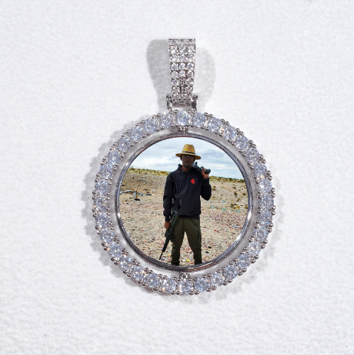 3D Spinning 2-Faced Custom Picture Pendant