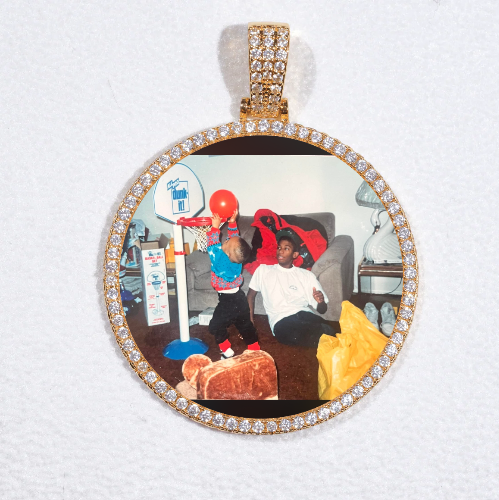 MEDIUM 3D CIRCLE CUSTOM PICTURE PENDANT