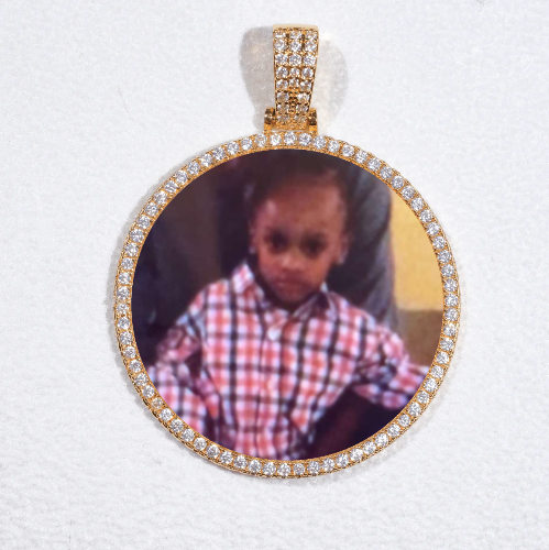 MEDIUM 3D CIRCLE CUSTOM PICTURE PENDANT