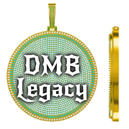 CUSTOM LETTER NECKLACE 3D BIG DISC