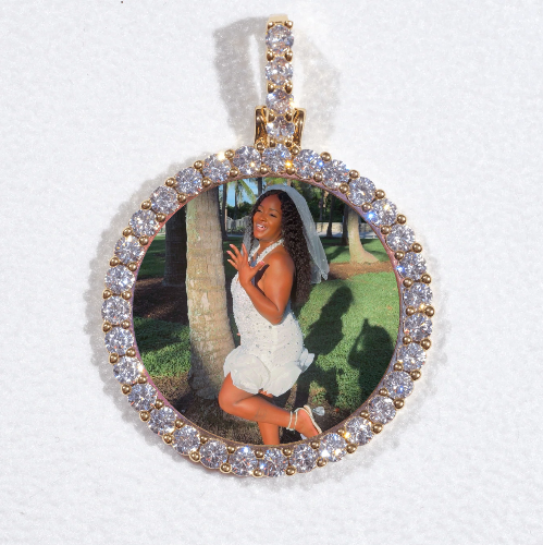 3D CIRCLE CUSTOM PICTURE PENDANT SMALL SIZE