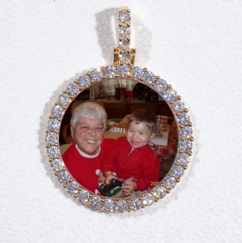 3D CIRCLE CUSTOM PICTURE PENDANT SMALL SIZE
