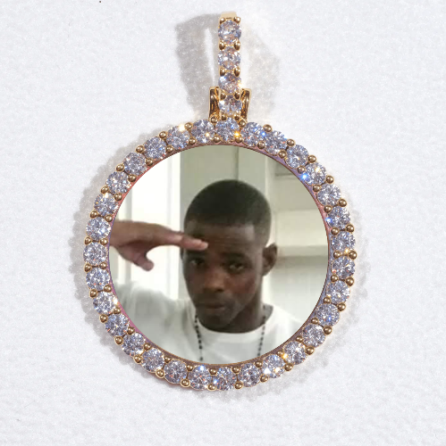 3D CIRCLE CUSTOM PICTURE PENDANT SMALL SIZE