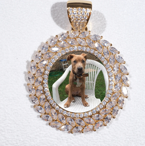 Large 3D Wheat Ear Custom Picture Pendant