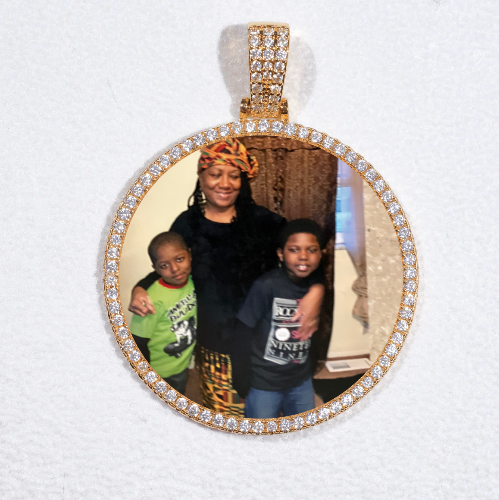 MEDIUM 3D CIRCLE CUSTOM PICTURE PENDANT