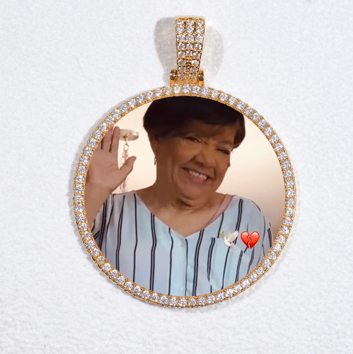 MEDIUM 3D CIRCLE CUSTOM PICTURE PENDANT