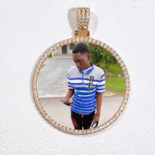 MEDIUM 3D CIRCLE CUSTOM PICTURE PENDANT
