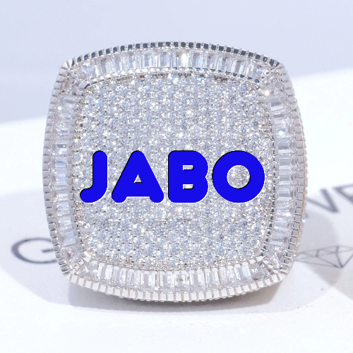 CUSTOM LETTER 3D ICED RING