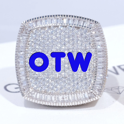 CUSTOM LETTER 3D ICED RING