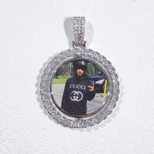 3D Spinning 2-Faced Custom Picture Pendant