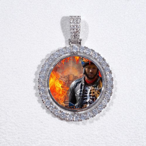 3D Spinning 2-Faced Custom Picture Pendant