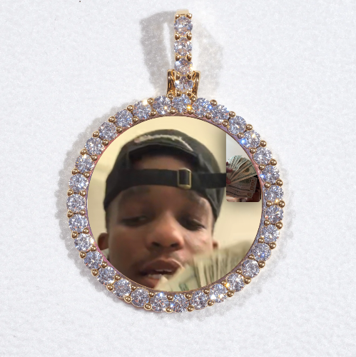 3D CIRCLE CUSTOM PICTURE PENDANT SMALL SIZE