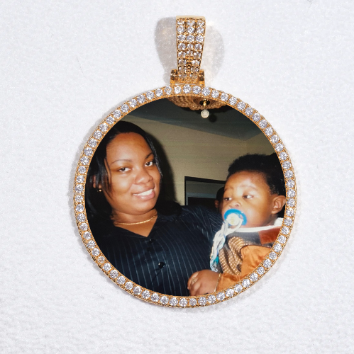 MEDIUM 3D CIRCLE CUSTOM PICTURE PENDANT