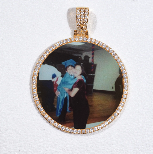 MEDIUM 3D CIRCLE CUSTOM PICTURE PENDANT