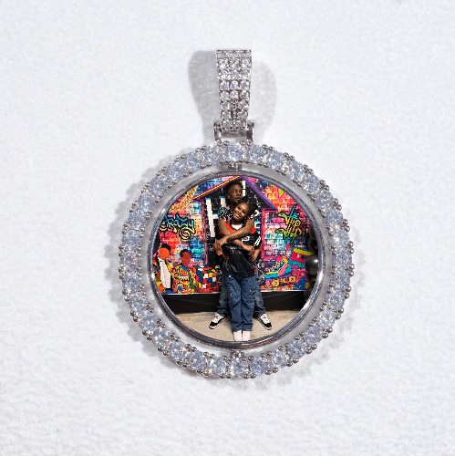 3D Spinning 2-Faced Custom Picture Pendant
