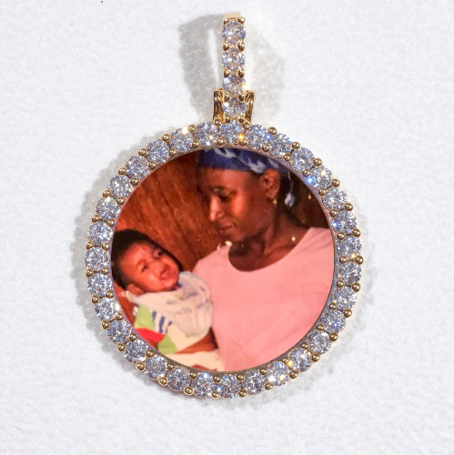 3D CIRCLE CUSTOM PICTURE PENDANT SMALL SIZE