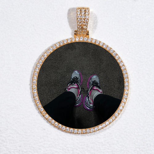 MEDIUM 3D CIRCLE CUSTOM PICTURE PENDANT