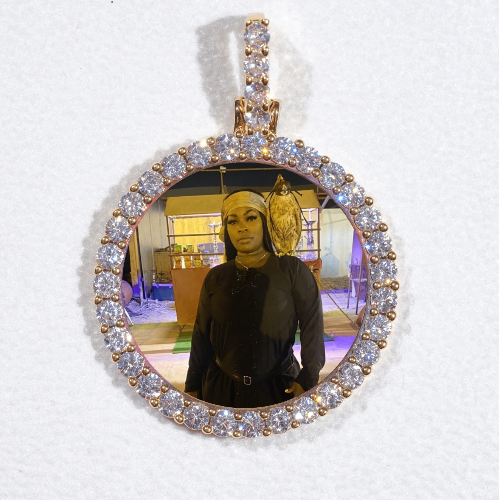 3D CIRCLE CUSTOM PICTURE PENDANT SMALL SIZE