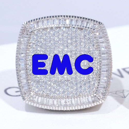 CUSTOM LETTER 3D ICED RING