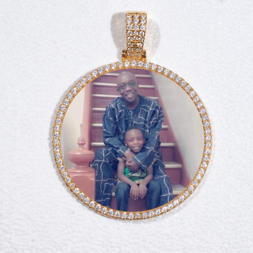 MEDIUM 3D CIRCLE CUSTOM PICTURE PENDANT