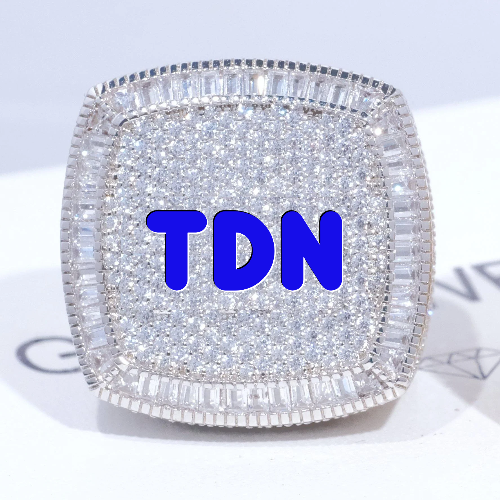 CUSTOM LETTER 3D ICED RING