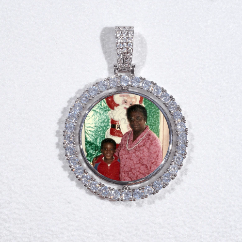 3D Spinning 2-Faced Custom Picture Pendant