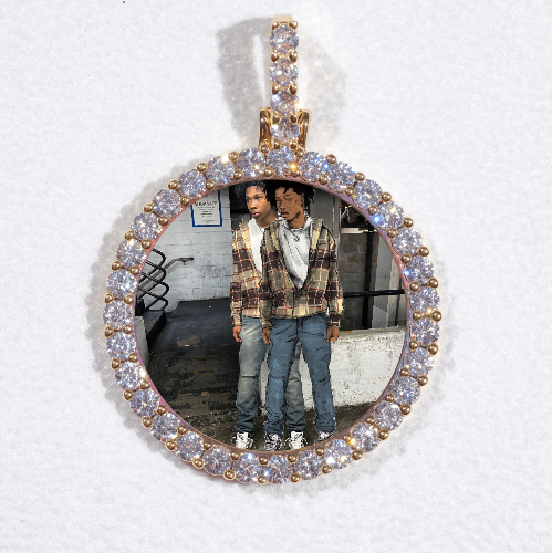 3D CIRCLE CUSTOM PICTURE PENDANT SMALL SIZE