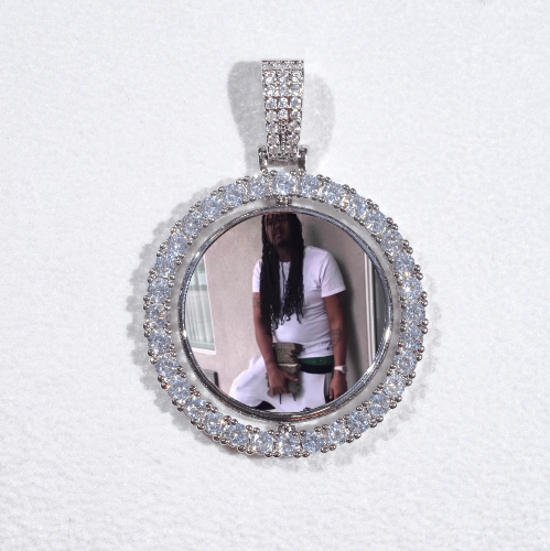 3D Spinning 2-Faced Custom Picture Pendant